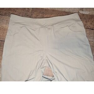 Yogipace Yoga Pants Women 2XL Petite Tan Very Good High Waist Pockets YCW1006-27